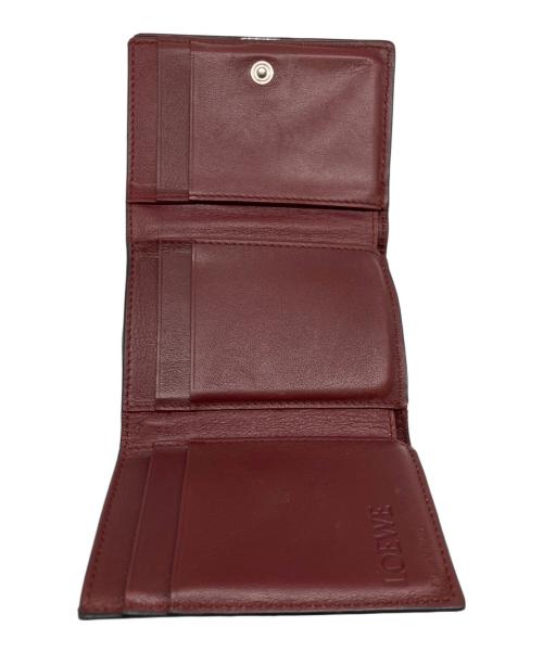 LOEWE（ロエベ）LOEWE (ロエベ) 3つ折り財布/	アナグラムトライフォールドウォレット ブラウンの古着・服飾アイテム