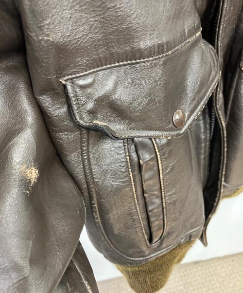 GOLDEN FLEECE（ゴールデン フリース）GOLDEN FLEECE (ゴールデン フリース) レザージャケット ブラウン サイズ:42の古着・服飾アイテム