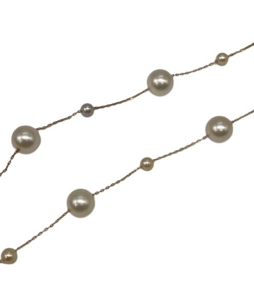 Perlagione（ペルラジオーネ）Perlagione (ペルラジオーネ) パールネックレス ホワイト×ゴールドの古着・服飾アイテム