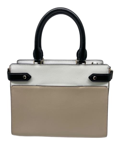 Kate Spade（ケイトスペード）Kate Spade (ケイトスペード) 2WAYバッグ ホワイト×ベージュの古着・服飾アイテム