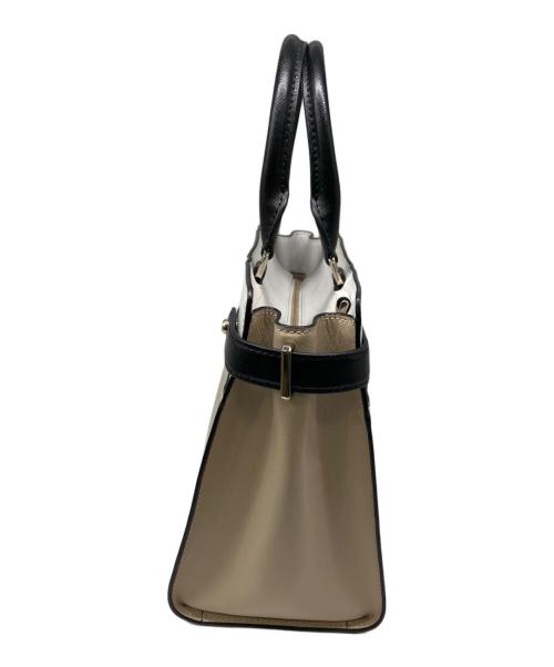 Kate Spade（ケイトスペード）Kate Spade (ケイトスペード) 2WAYバッグ ホワイト×ベージュの古着・服飾アイテム