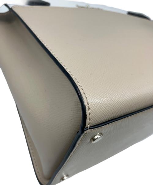 Kate Spade（ケイトスペード）Kate Spade (ケイトスペード) 2WAYバッグ ホワイト×ベージュの古着・服飾アイテム