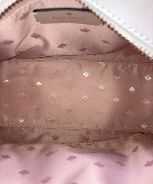 Kate Spade（ケイトスペード）Kate Spade (ケイトスペード) 2WAYバッグ ホワイト×ベージュの古着・服飾アイテム