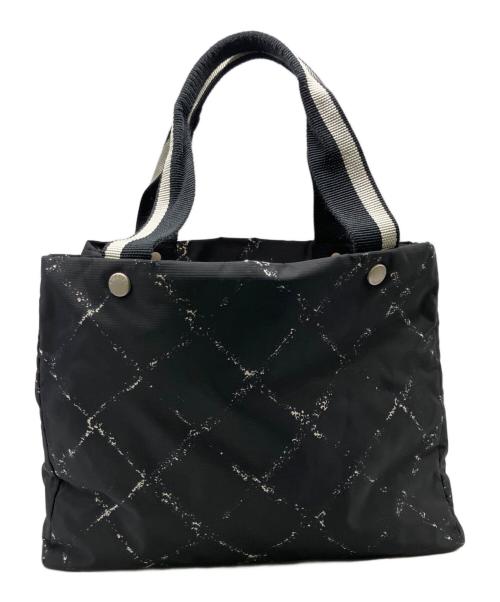 CHANEL（シャネル）CHANEL (シャネル) 旧トラベルライントートバッグ ブラックの古着・服飾アイテム