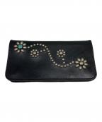 htcエイチティーシー）の古着「レザーロングウォレット」｜ブラック