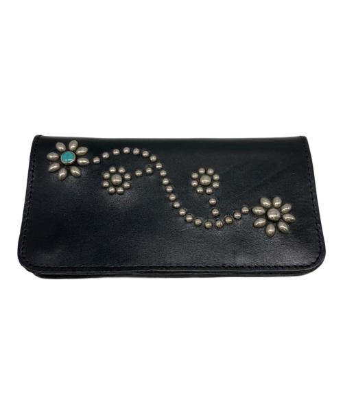 htc（エイチティーシー）htc (エイチティーシー) レザーロングウォレット ブラックの古着・服飾アイテム