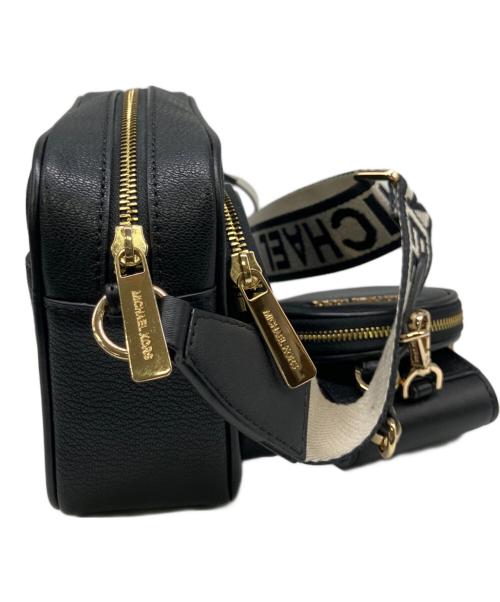 MICHAEL KORS（マイケル・コース）MICHAEL KORS (マイケル・コース) ショルダーバッグ ブラック×ホワイトの古着・服飾アイテム