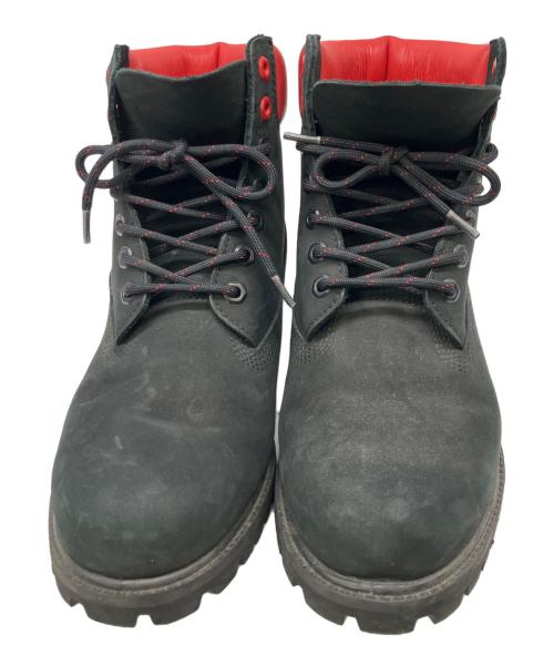 Timberland（ティンバーランド）Timberland (ティンバーランド) 6インチプレミアムブーツ ブラック×レッド サイズ:27cmの古着・服飾アイテム
