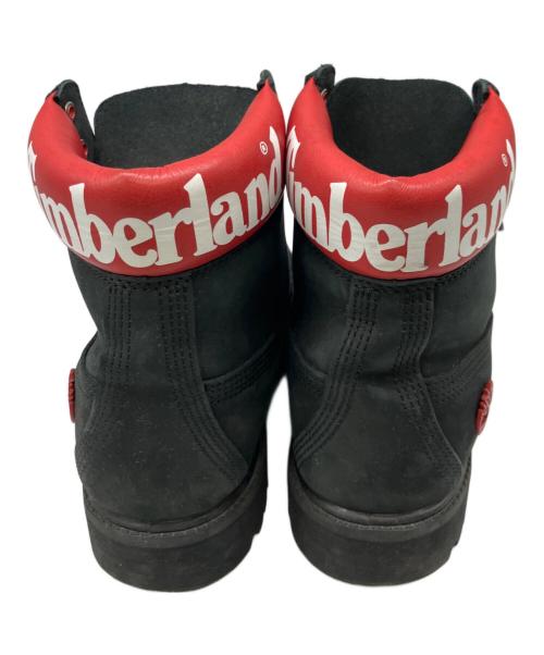 Timberland（ティンバーランド）Timberland (ティンバーランド) 6インチプレミアムブーツ ブラック×レッド サイズ:27cmの古着・服飾アイテム