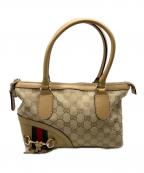 GUCCIグッチ）の古着「ハンドバッグ」｜ベージュ