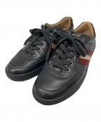 BALLYバリー）の古着「レザースニーカー」｜ブラック