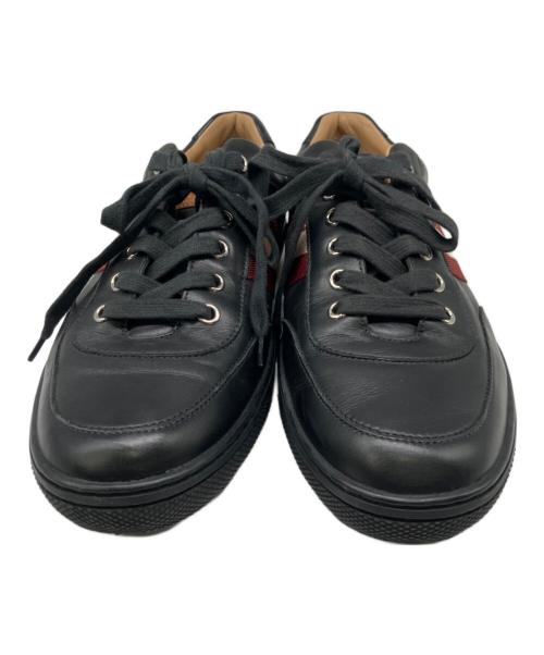 BALLY（バリー）BALLY (バリー) レザースニーカー ブラック サイズ:26.5cmの古着・服飾アイテム