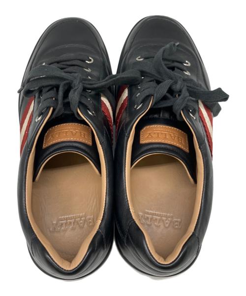 BALLY（バリー）BALLY (バリー) レザースニーカー ブラック サイズ:26.5cmの古着・服飾アイテム