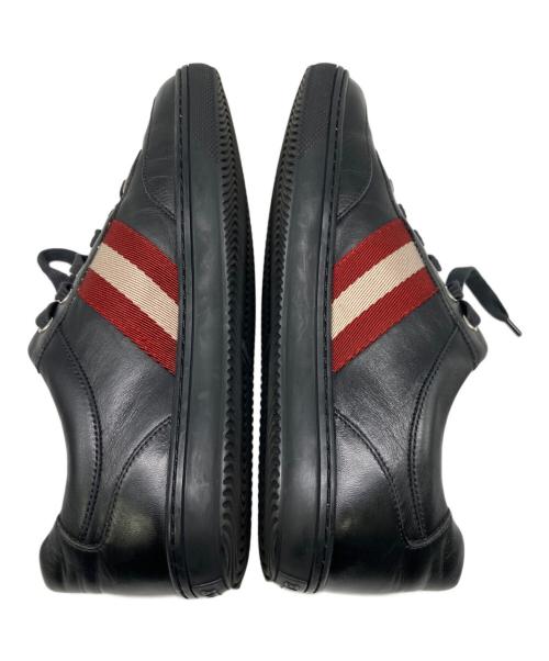 BALLY（バリー）BALLY (バリー) レザースニーカー ブラック サイズ:26.5cmの古着・服飾アイテム