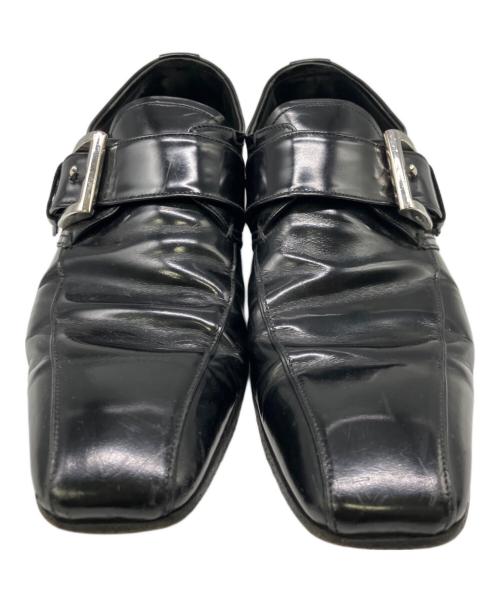 PRADA（プラダ）PRADA (プラダ) レザーシューズ ブラック サイズ:7の古着・服飾アイテム