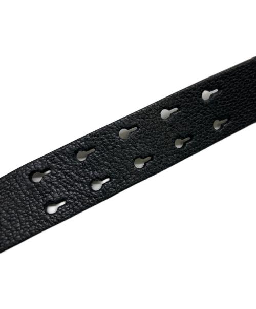 BURBERRY（バーバリー）BURBERRY (バーバリー) レザーベルト ブラックの古着・服飾アイテム