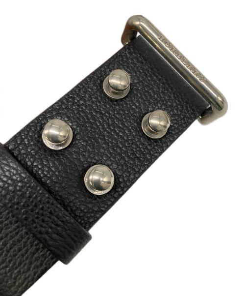 BURBERRY（バーバリー）BURBERRY (バーバリー) レザーベルト ブラックの古着・服飾アイテム