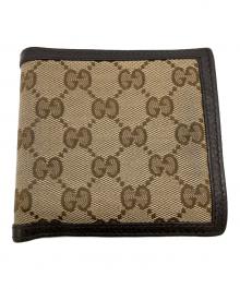 GUCCI（グッチ）の古着「2つ折り財布」｜ベージュ