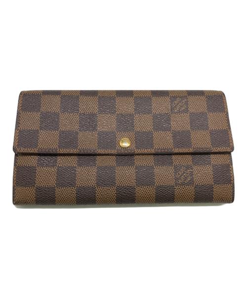 LOUIS VUITTON（ルイ ヴィトン）LOUIS VUITTON (ルイ ヴィトン) 長財布　ダミエ ブラウンの古着・服飾アイテム