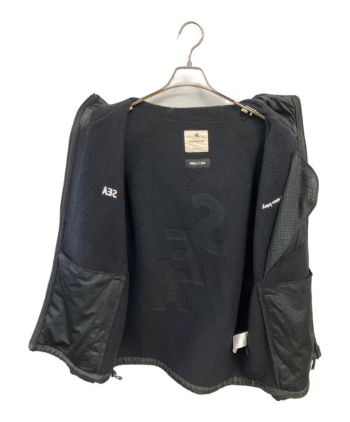 Snow peak（スノーピーク）Snow peak (スノーピーク) WIND AND SEA (ウィンダンシー) フリースジャケット ブラック サイズ:Lの古着・服飾アイテム