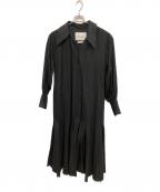 DEPAREILLEデパリエ）の古着「長袖ワンピース」｜ブラック
