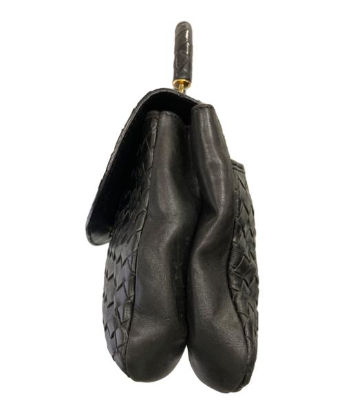 BOTTEGA VENETA（ボッテガベネタ）BOTTEGA VENETA (ボッテガベネタ) ハンドバッグ ブラックの古着・服飾アイテム