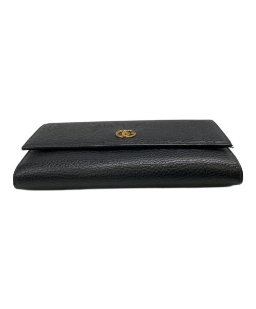GUCCI（グッチ）GUCCI (グッチ) 長財布 ブラックの古着・服飾アイテム