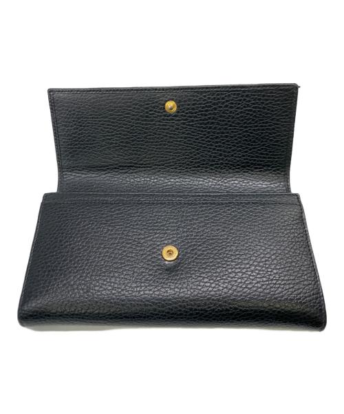 GUCCI（グッチ）GUCCI (グッチ) 長財布 ブラックの古着・服飾アイテム