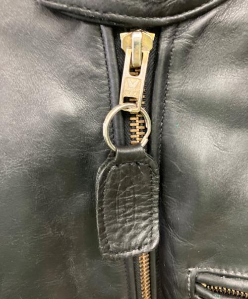 VANSON（バンソン）VANSON (バンソン) シングルライダースジャケット ブラック サイズ:38の古着・服飾アイテム