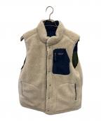 Patagoniaパタゴニア）の古着「ボアべスト」｜ネイビー×アイボリー
