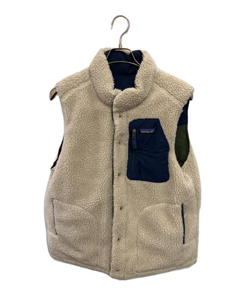 Patagonia（パタゴニア）Patagonia (パタゴニア) ボアべスト ネイビー×アイボリー サイズ:不明の古着・服飾アイテム