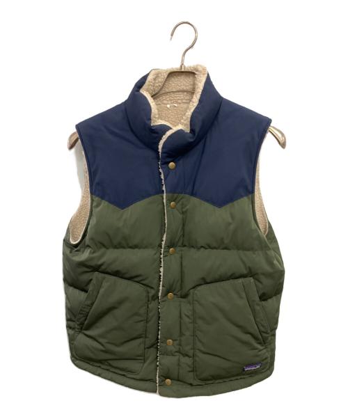 Patagonia（パタゴニア）Patagonia (パタゴニア) ボアべスト ネイビー×アイボリー サイズ:不明の古着・服飾アイテム