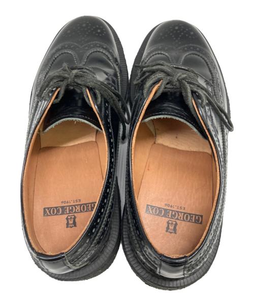 GEORGE COX（ジョージコックス）GEORGE COX (ジョージコックス) ラバーソールシューズ ブラック サイズ:7の古着・服飾アイテム