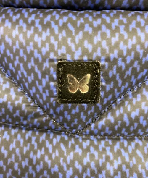 MaxMara（マックスマーラ）MaxMara (マックスマーラ) ヘリボーンプリントダウンコート ネイビー サイズ:40の古着・服飾アイテム