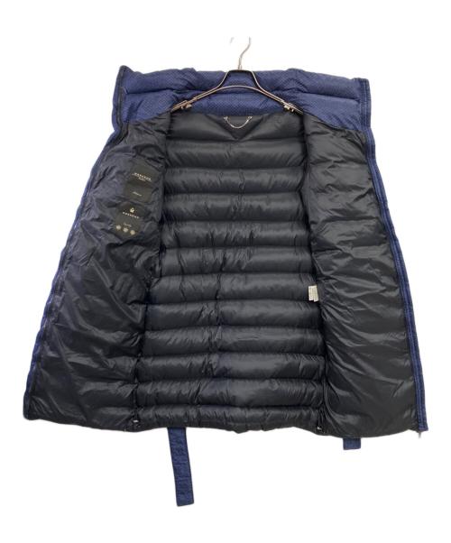 MaxMara（マックスマーラ）MaxMara (マックスマーラ) ヘリボーンプリントダウンコート ネイビー サイズ:40の古着・服飾アイテム