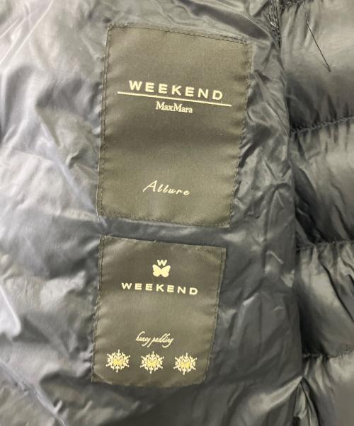 MaxMara（マックスマーラ）MaxMara (マックスマーラ) ヘリボーンプリントダウンコート ネイビー サイズ:40の古着・服飾アイテム