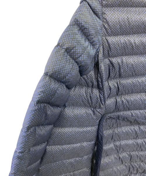 MaxMara（マックスマーラ）MaxMara (マックスマーラ) ヘリボーンプリントダウンコート ネイビー サイズ:40の古着・服飾アイテム