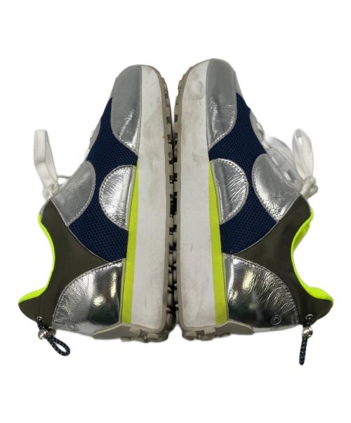 OMMO（オーエムエムオー）OMMO (オーエムエムオー) スニーカー ネイビー×シルバー サイズ:25cmの古着・服飾アイテム