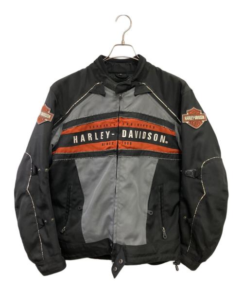 HARLEY-DAVIDSON（ハーレーダビッドソン）HARLEY-DAVIDSON (ハーレーダビッドソン) ライダースジャケット ブラック サイズ:Mの古着・服飾アイテム