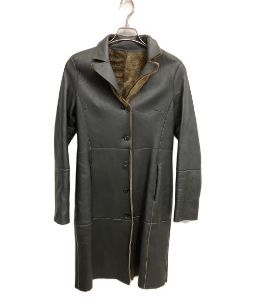 BALLY（バリー）BALLY (バリー) ラムレザーコート ブラック サイズ:38の古着・服飾アイテム