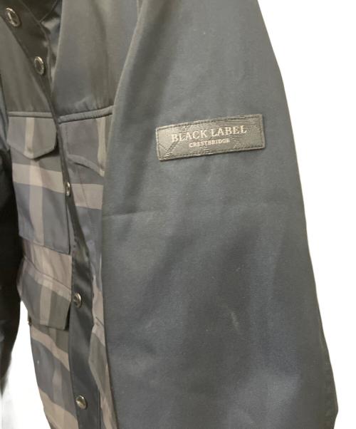 BLACK LABEL CRESTBRIDGE（ブラックレーベル クレストブリッジ）BLACK LABEL CRESTBRIDGE (ブラックレーベル クレストブリッジ) トーナルクレストブリッジチェックスタンド ネイビー サイズ:Mの古着・服飾アイテム