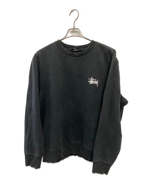 stussy（ステューシー）stussy (ステューシー) Basic Stussy Sweat ブラック サイズ:Lの古着・服飾アイテム