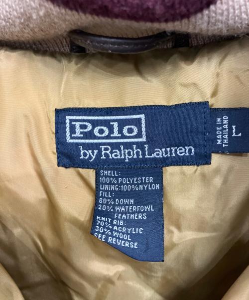 POLO RALPH LAUREN（ポロ・ラルフローレン）POLO RALPH LAUREN (ポロ・ラルフローレン) ダウンジャケット カーキ サイズ:Lの古着・服飾アイテム