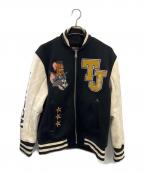 VANSON×TOM and JERRYバンソン×トム アンド ジェリー）の古着「スタジャン」｜ホワイト×ブラック
