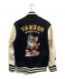 VANSON (バンソン) TOM and JERRY (トム アンド ジェリー) スタジャン ホワイト×ブラック サイズ:XL：10000円