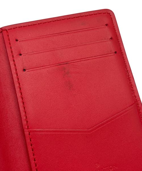 LOUIS VUITTON（ルイ ヴィトン）LOUIS VUITTON (ルイ ヴィトン) オーガナイザー・ドゥ・ポッシュ/カードケース ホワイト×レッドの古着・服飾アイテム