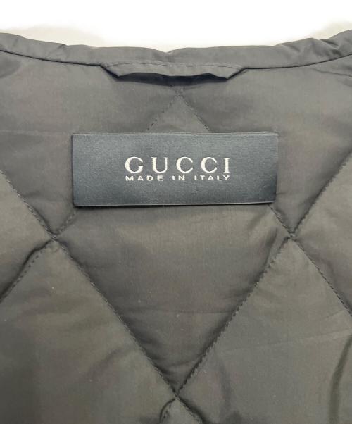 GUCCI（グッチ）GUCCI (グッチ) キルティングジャケット ブラック サイズ:44の古着・服飾アイテム