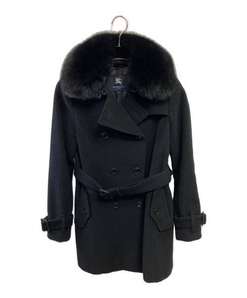 BURBERRY LONDON（バーバリーロンドン）BURBERRY LONDON (バーバリーロンドン) ウールコート ブラック サイズ:SIZE 40の古着・服飾アイテム