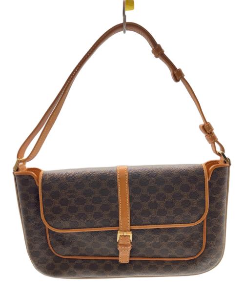 CELINE（セリーヌ）CELINE (セリーヌ) マカダム　セミワンショルダーバッグ ブラウンの古着・服飾アイテム