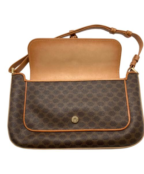 CELINE（セリーヌ）CELINE (セリーヌ) マカダム　セミワンショルダーバッグ ブラウンの古着・服飾アイテム